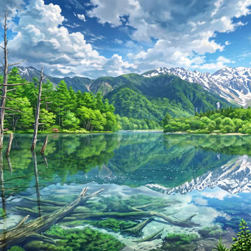 晴れ間の秘境野池
