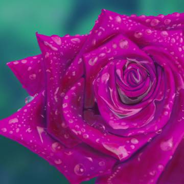 雨中の薔薇