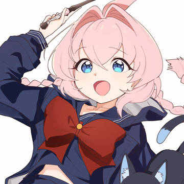 ピンク髪の子