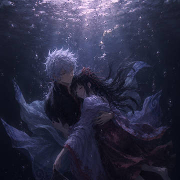 落下流水…ではありません。本命は兎🐇🌕です。