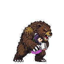 クマに腹ボコえっち