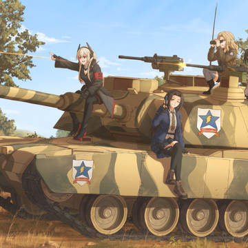 Abrams with girl