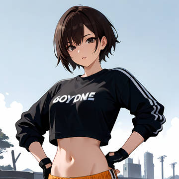 スポーティな女性(Remake)