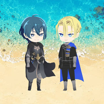 ディミトリをなでなでするベレト