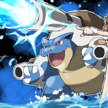 Green and Mega Blastoise
