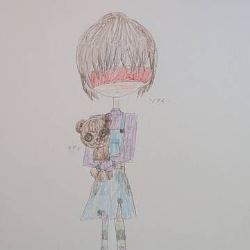 OutofSight🐻👁️ソフィーとテディ描いた