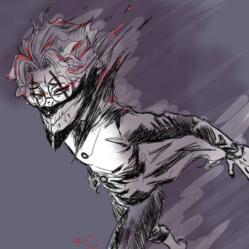 スマホ描き。