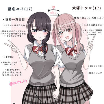 創作百合カップル