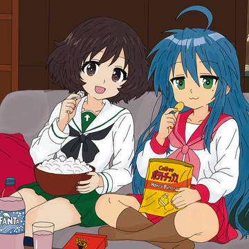 floof and konata