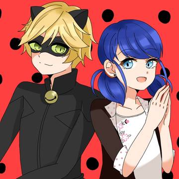 ミラキュラスレディバグ＆シャノワール　猫マリ