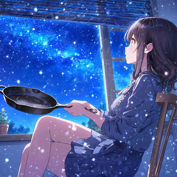 窓一面に満天の星✨
