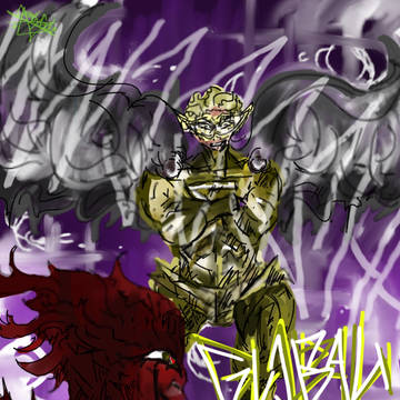 GLOBAL MAN IS HERE. [BANNER ART]