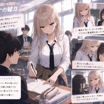 【GAL&GAL】ミナの周囲からの評価【没イラスト①】