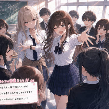 【GAL&GAL】カレンの周囲からの評価【没イラスト②】