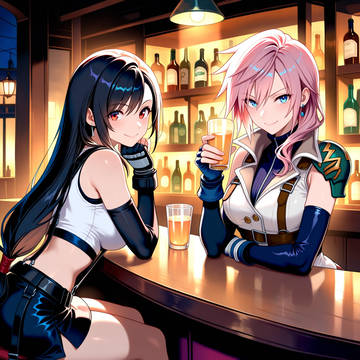 Final fantasy Tifa & Lighting
