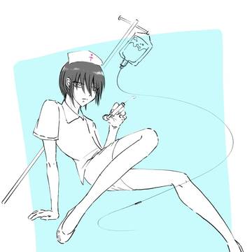 オリキャラ女装落書き