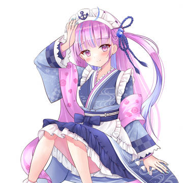 湊あくあちゃん！　和装アクスタイラストです✨