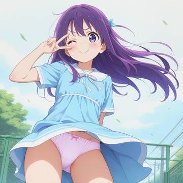 紫髪の女の子