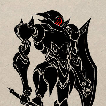 Mecha knight sketching 260604