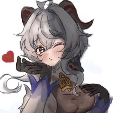 投げキッス😘🐏