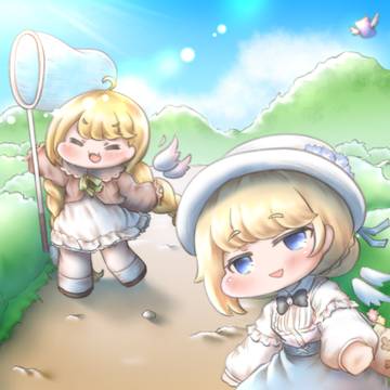 ネルとエルフィンと一緒にピクニック