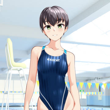 シャドーストライプ競泳ちゃん