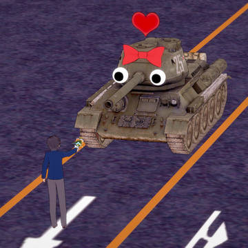 Sosuke and Tank-Kun