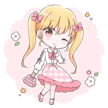 春っぽいツインテールの子