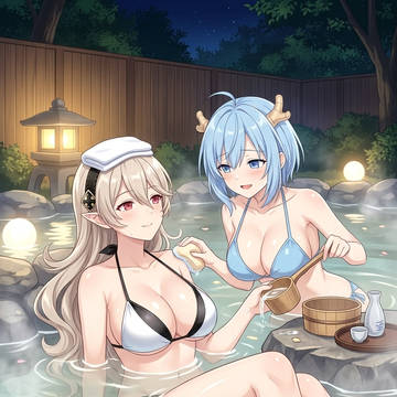 温泉でゆったり