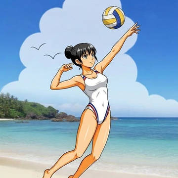 aiでTomokoさんがデザインした水着を着せてみた