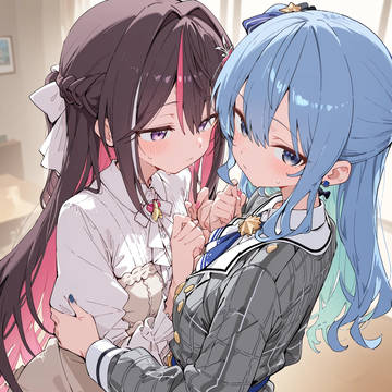 星街×AZKi　Wフェラ&Wパイズリ