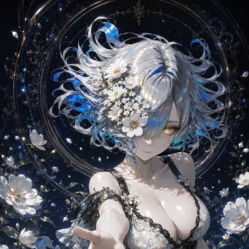 星環に咲く白花の招き