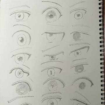 目の練習