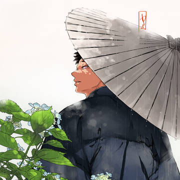 雨の朝
