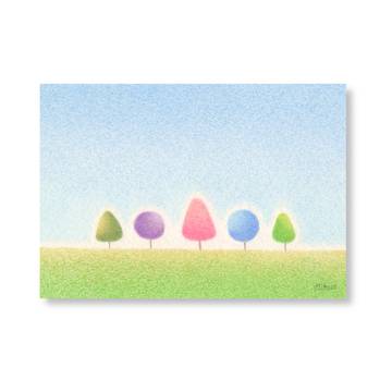 優しい時が　流れる場所　（　色鉛筆画　）
