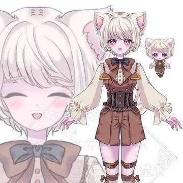 【お仕事】じゅんりん様・5周年記念企画用・新衣装立ち絵②⚙