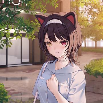「にじさんじ 一緒に雨宿りボイス」キービジュアル