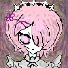 Pixel Art of Ram of Rezero