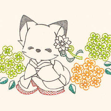 狐の嫁入り。