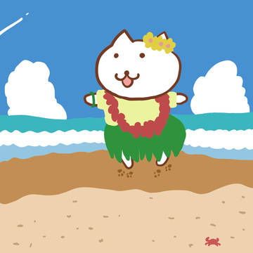 フラダンス Hula Dance Cat