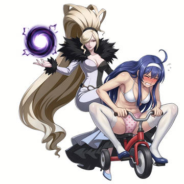 逃げるオリエさんと追いかけっこ