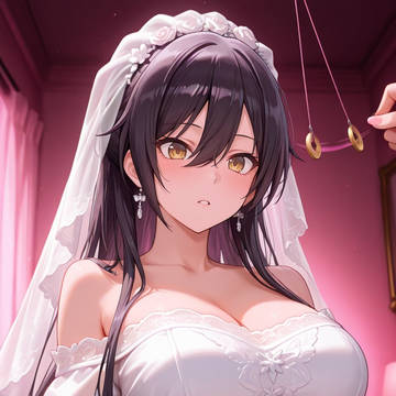 白瀬咲耶 x 催眠 x ウェディングドレス