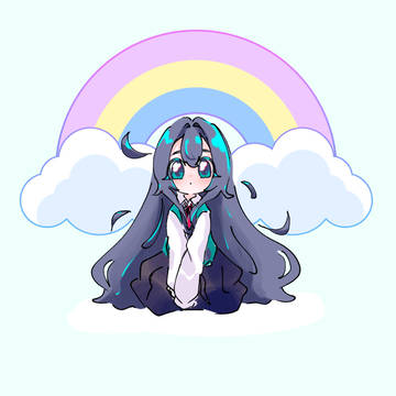 虹が出ました