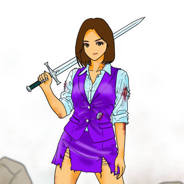female warrior OL