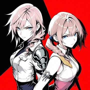 FF13 Lighting & Serah P5 Style