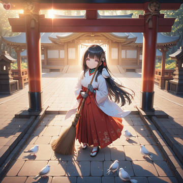 鳥居に降る平穏