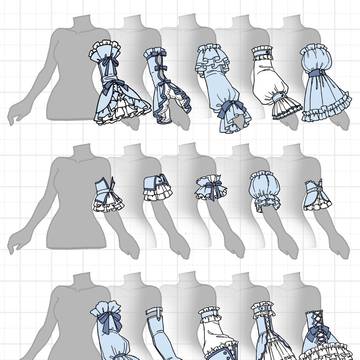 付け袖のアイデア