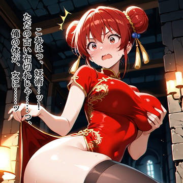 【TSF女体化】妖術チーパオと強制される絶頂の舞