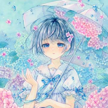 雨時々花
