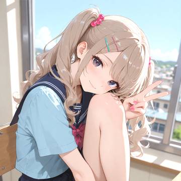 目が合うといつもピースしてくれる子